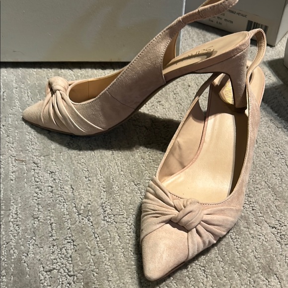 Franco Sarto Shoes - Franco Sarto Pink Heels with Knotted Detail